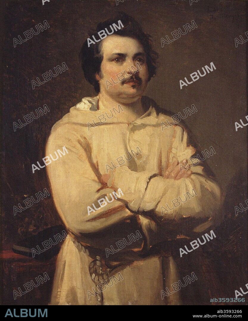 LOUIS CANDIDE BOULANGER. Portrait of Honoré de Balzac (1799-1850).