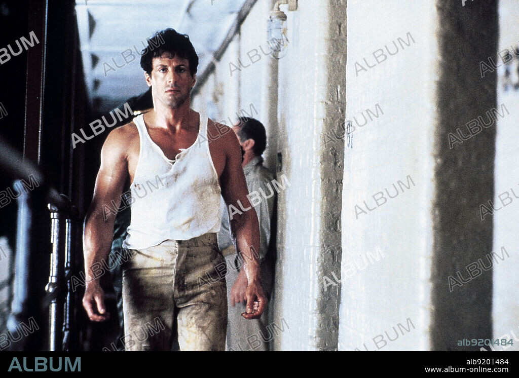 SYLVESTER STALLONE en ENCERRADO, 1989 (LOCK UP), dirigida por JOHN FLYNN. Copyright WHITE EAGLE.