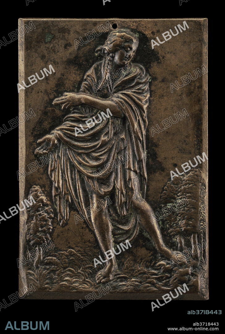 PETER FLöTNER. Thalia. Dated: 1545 or before. Dimensions: overall: 7.4 x 5 cm (2 15/16 x 1 15/16 in.) gross weight: 55 gr. Medium: bronze//Dark brown patina.