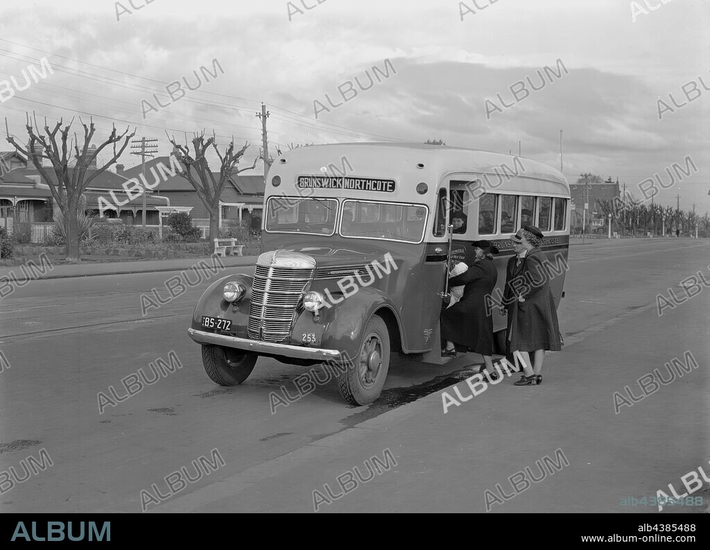 Negative - International Harvester, D35B Motor Bus, 1940, Part of a large collection of glass plate and film negatives, transparencies, photo albums, product catalogues, videos, motion picture films, company journals, advertisements and newspaper cuttings relating to the operations of the International Harvester Company and its subsidiaries in Australia. The International Harvester Company of America was formed in 1902 by the merger of five leading.