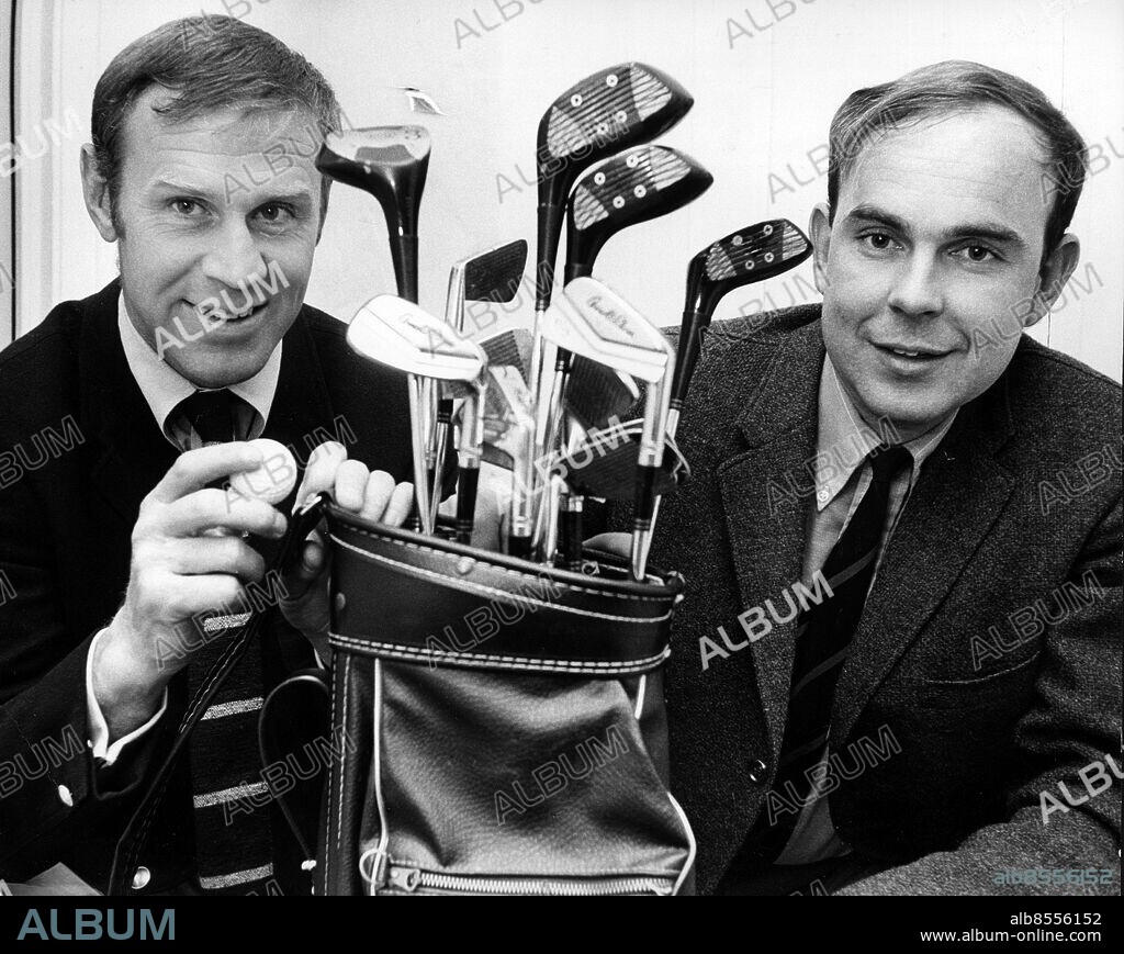 Sven Tumba och Tom Lidén / De två golfentusiasterna bakom Arnold Palmers besök i Sverige. / Golfklubbor / Golf. Tumba Sven / Direktör Idrottsman / Golf / portr 1968. Lidén Tom / Golf / portr 1968. Foto: Sydsvenskan / IBL Bildbyrå.