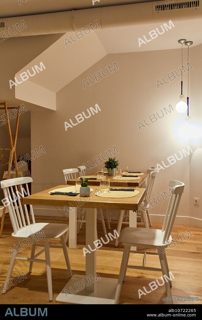 Interior decoration of restaurant, Oñati, Gipuzkoa, Basque Country, Spain, Europe.