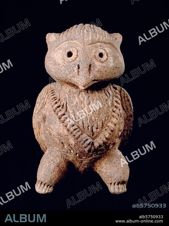 Colombian art, Tolu region, Sinu culture. c. 1000 - 1500 AD. Anthropo-zoomorphic votive figure. Burial object. Ceramic. Private Collection.