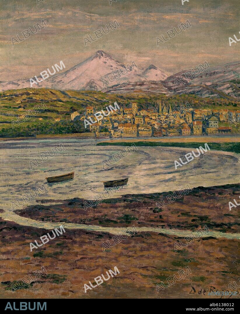 DARIO DE REGOYOS VALDES. LAS TRES CORONAS (IRUN 1902) OLEO/LIENZO 65*54.