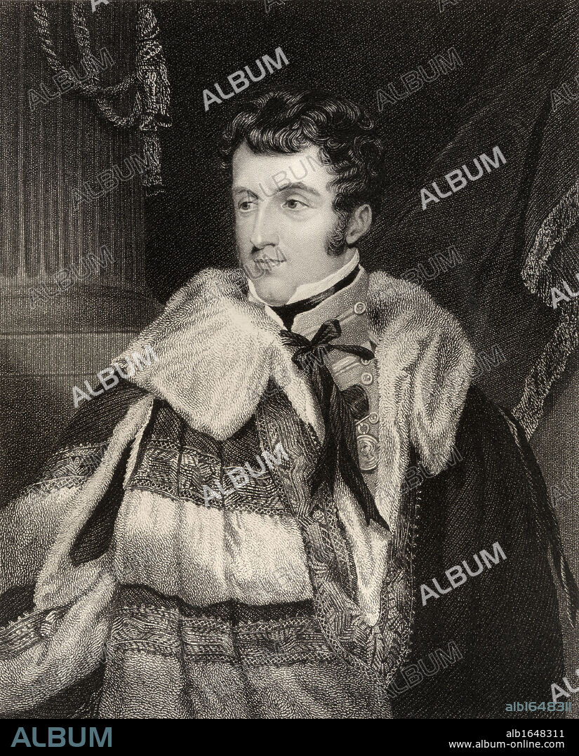 Charles Gordon Lennox 5th Duke of Richmond 1791 to 1860 British soldier and politician Engraved by H Cook after E Wilkins From the book National Portrait Gallery volume IV published c 1835.
