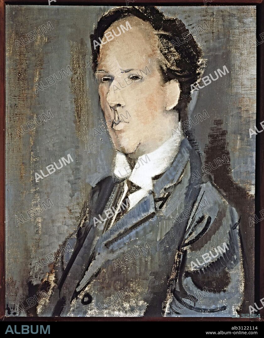 Anónimo. Retrato del poeta Antonio Machado (1875-1939).