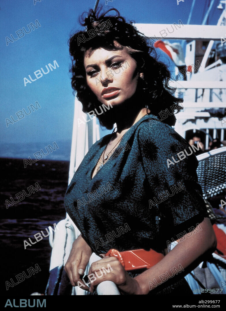 SOPHIA LOREN en LA SIRENA Y EL DELFÍN, 1957 (BOY ON A DOLPHIN), dirigida por JEAN NEGULESCO. Copyright 20TH CENTURY FOX.
