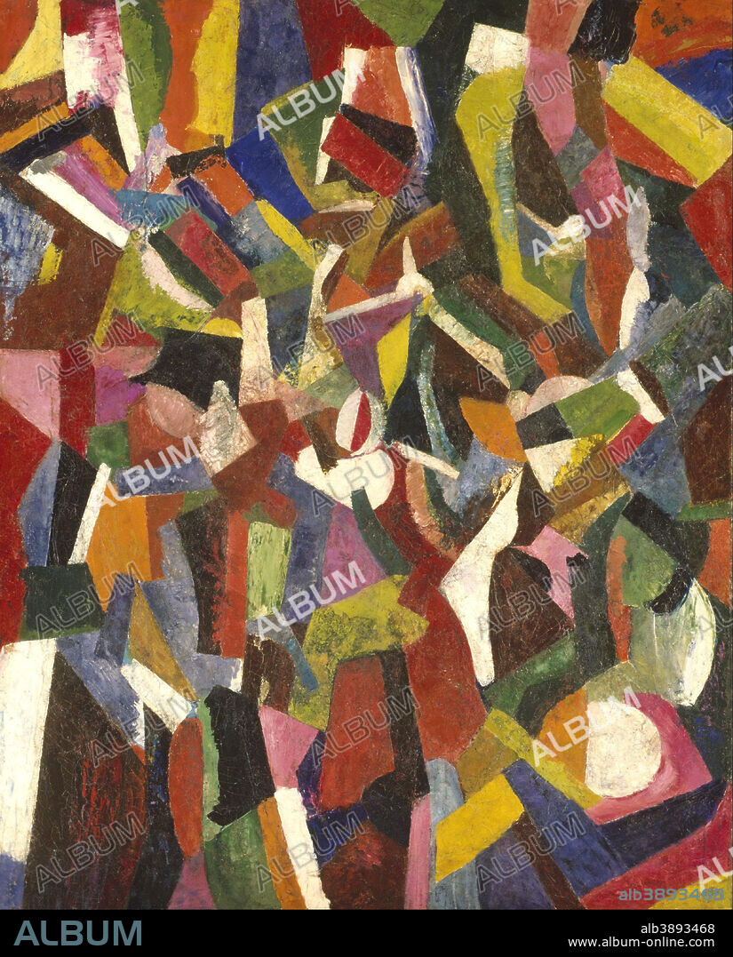 PATRICK HENRY BRUCE. Composition VI. Date/Period: 1916. Painting. Oil on canvas. Width: 130.2 cm. Height: 163.2 cm (overall).
