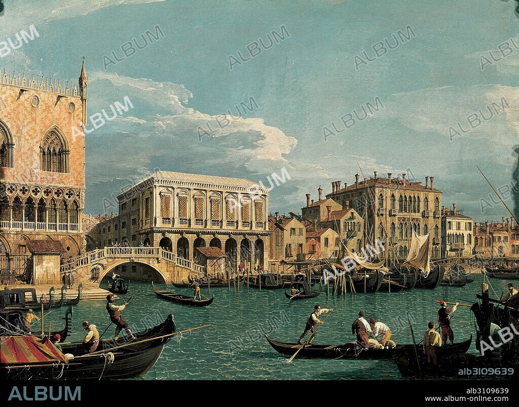 CANALETTO. La Mole vista desde San Marco/1726-8.