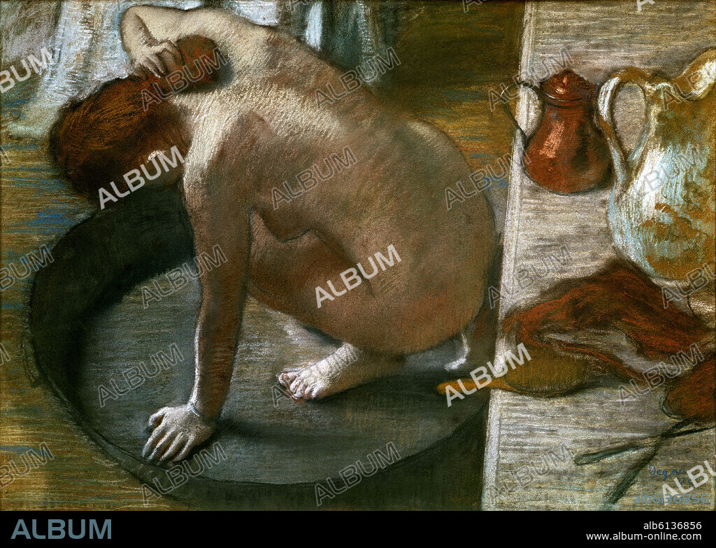 EDGAR DEGAS (1834-1917). LA TINA - 1886 - PASTEL/CARTON - 60x83.