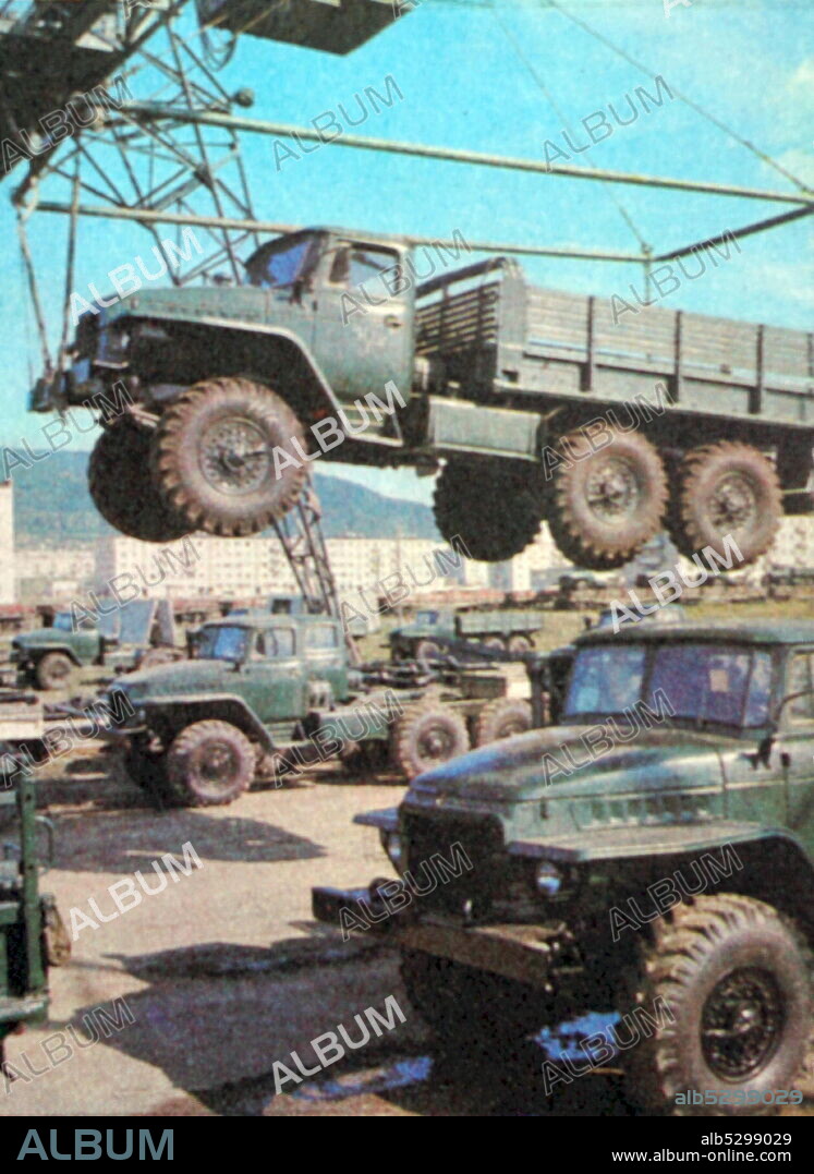 At the Ural Automobile Plant in Miass, USSR 1980.