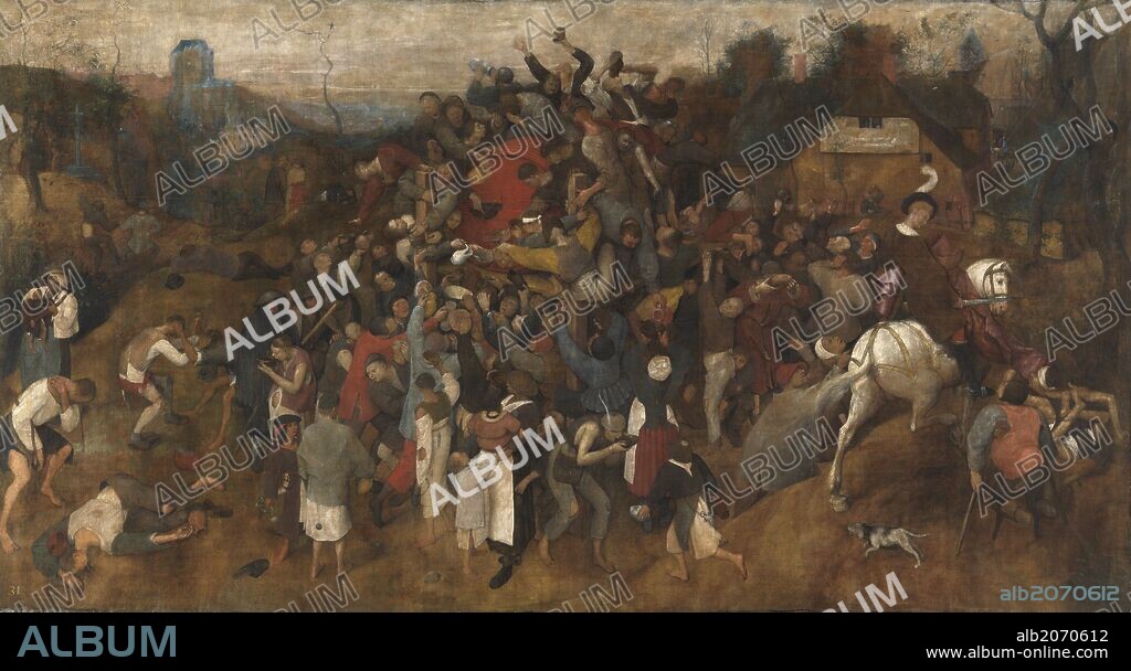 PIETER BRUEGHEL THE ELDER. Pieter Bruegel 'el Viejo' / 'The Wine of Saint Martin's Day', 1565-1568, Flemish School, Tempera on canvas, 148 cm x 270,5 cm, P08040.