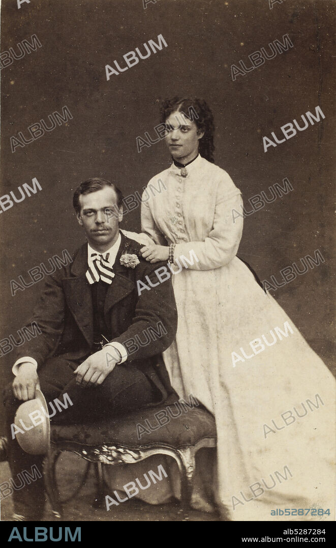 GEORG EMIL HANSEN. Grand Duke Alexander Alexandrovich of Russia and Princeess Dagmar of Denmark.