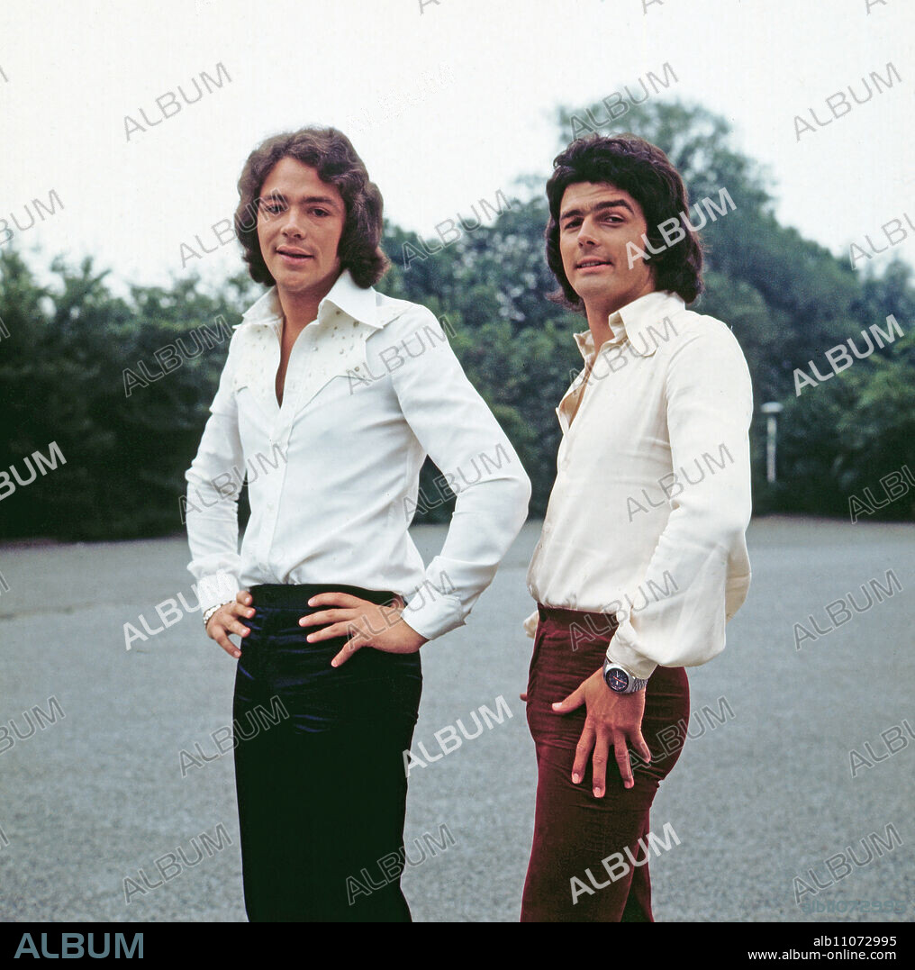 Phil & John, aka Klaus Dieter Hill and Hans Lothar Odenthal, German pop duo, portrait, circa 1972.