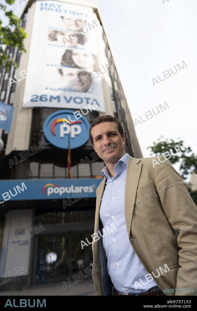 Madrid, 23/05/2019. Entrevista a Pablo Casado en su despacho en la sede del PP, en la calle Génova. Foto: Matias Nieto ARCHDC.