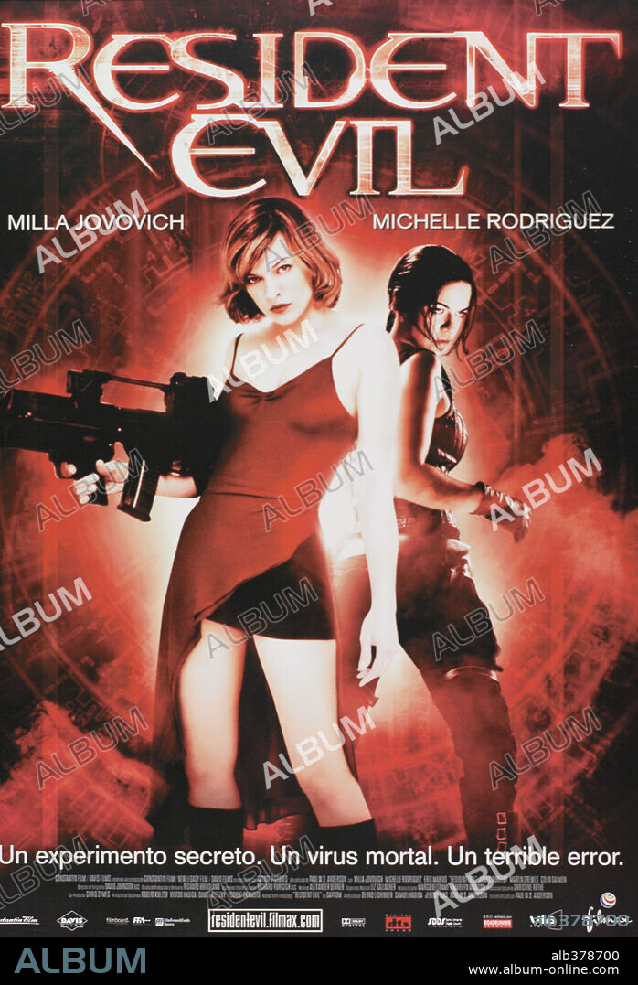 Poster de RESIDENT EVIL, 2002, dirigida por PAUL W. S. ANDERSON. Copyright CONSTANTIN FILM.