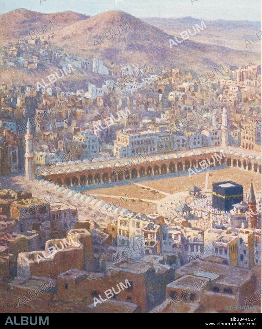 ETIENNE DINET. Illustration for The Life of Prophet Muhammad.