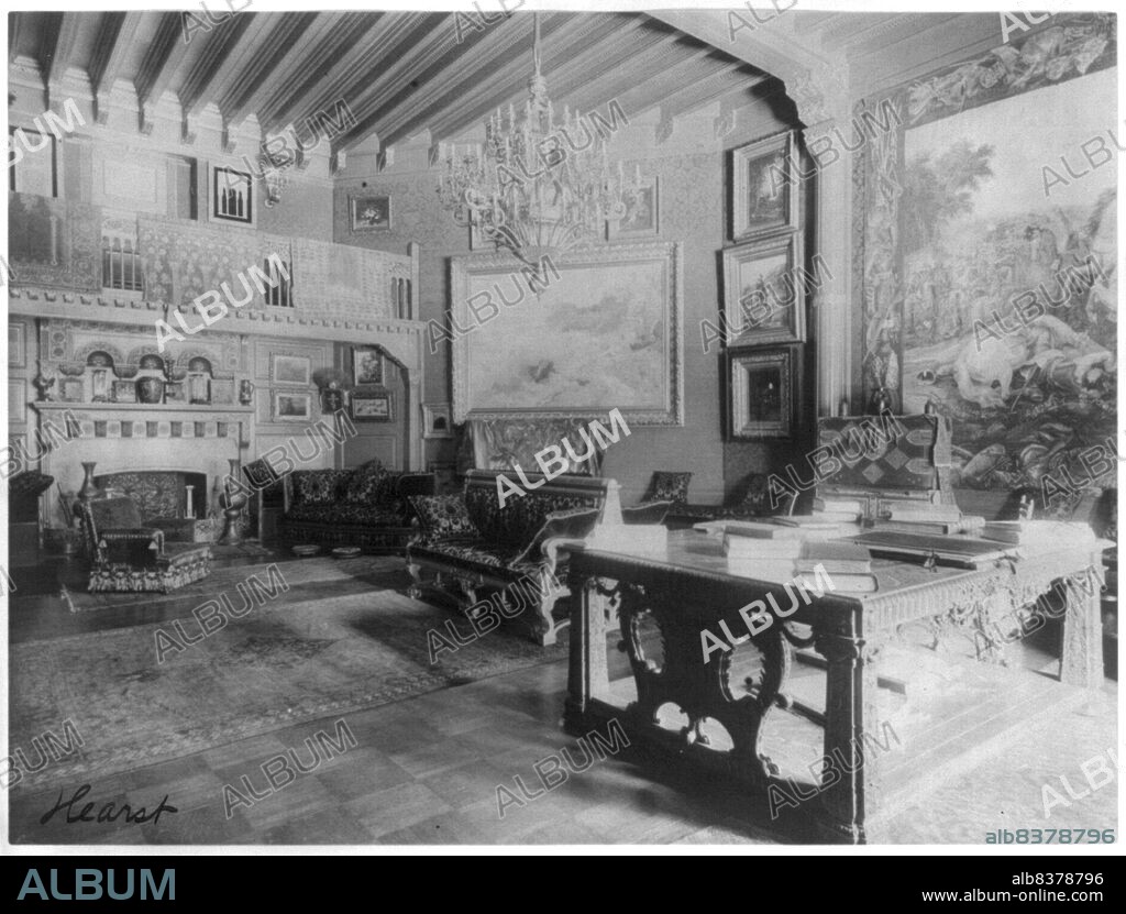 FRANCES BENJAMIN JOHNSTON. Home of Phoebe Apperson Hearst (widow of George Hearst) at 1400 New Hampshire Ave., NW, Washington, D.C., c1900. [Philanthropist, feminist and suffragist Phoebe Hearst founded the University of California Museum of Anthropology, and was co-founder of the National Parent-Teacher Association].