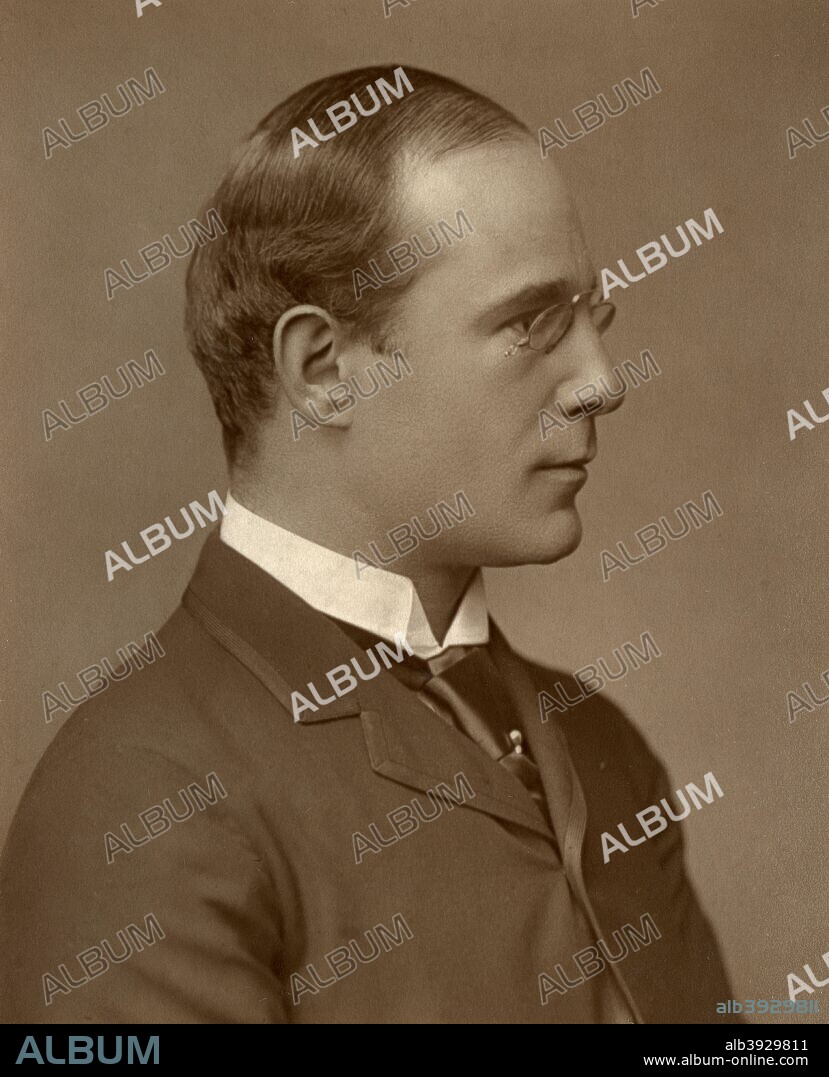 Richard Mansfield, British actor-manager, 1888. A photograph from The Theatre, A Monthly Review, Volume XII, July to December, 1888, Strand Publishing Company, London, 1888.