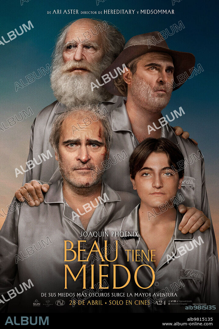 Poster de BEAU TIENE MIEDO, 2023 (BEAU IS AFRAID), dirigida por ARI ASTER. Copyright A24.