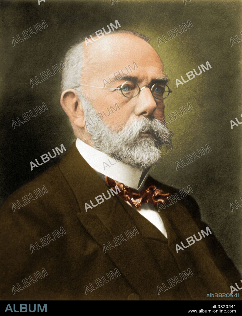 Robert Koch (1843-1910), German scientist who was one of the founders (with Pasteur) of the science of bacteriology. Using a method of staining and growing bacterial cultures, Koch became famous for isolating Bacillus anthracis (1877), the Tuberculosis bacillus, and Vibrio cholerae (1883), and for his development of Koch's postulates. Koch's postulates are: 1) The microorganism must be found in abundance in all organisms suffering from the disease, but should not be found in healthy organisms. 2) The microorganism must be isolated from a diseased organism and grown in pure culture. 3) The cultured microorganism should cause disease when introduced into a healthy organism. 4) The microorganism must be reisolated from the inoculated, diseased experimental host and identified as being identical to the original specific causative agent. Koch was awarded the 1905 Nobel Prize in physiology for his work.