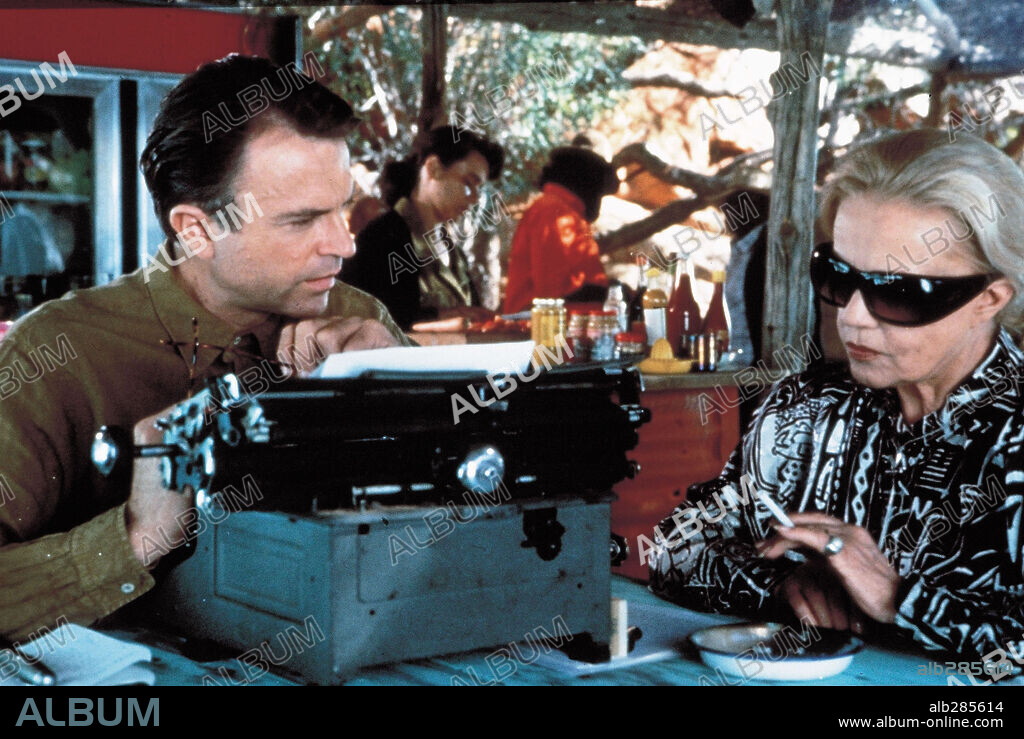 JEANNE MOREAU and SAM NEILL in UNTIL THE END OF THE WORLD, 1991 (BIS ANS ENDE DER WELT), directed by WIM WENDERS.