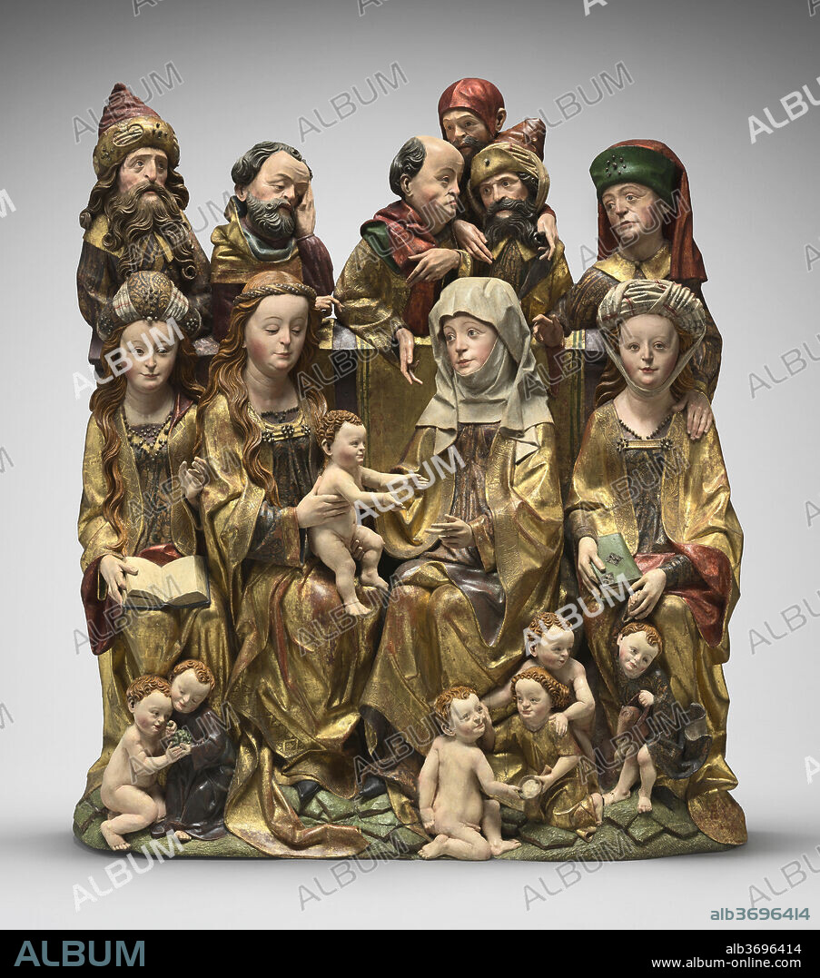 SOUTH GERMAN 15TH CENTURY (SWABIAN OR FRANCONIAN). The Holy Kinship. Dated: c. 1480/1490. Dimensions: overall: 128 x 112.5 x 27 cm (50 3/8 x 44 5/16 x 10 5/8 in.). Medium: polychromed wood.