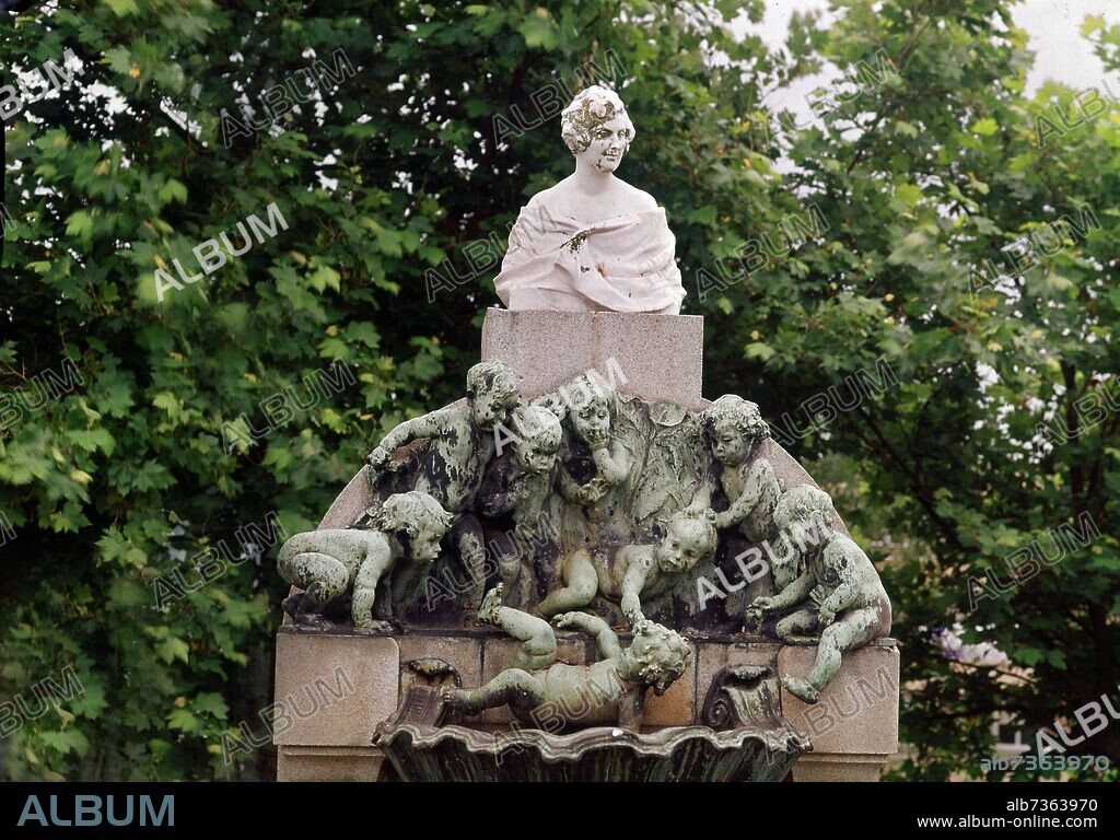 MARIANO BENLLIURE. MONUMENTO A MARIA LUISA GOMEZ PELAYO  (1870-1951) MARQUESA DE VALDECILLA O  MARQUESA DE PELAYO.