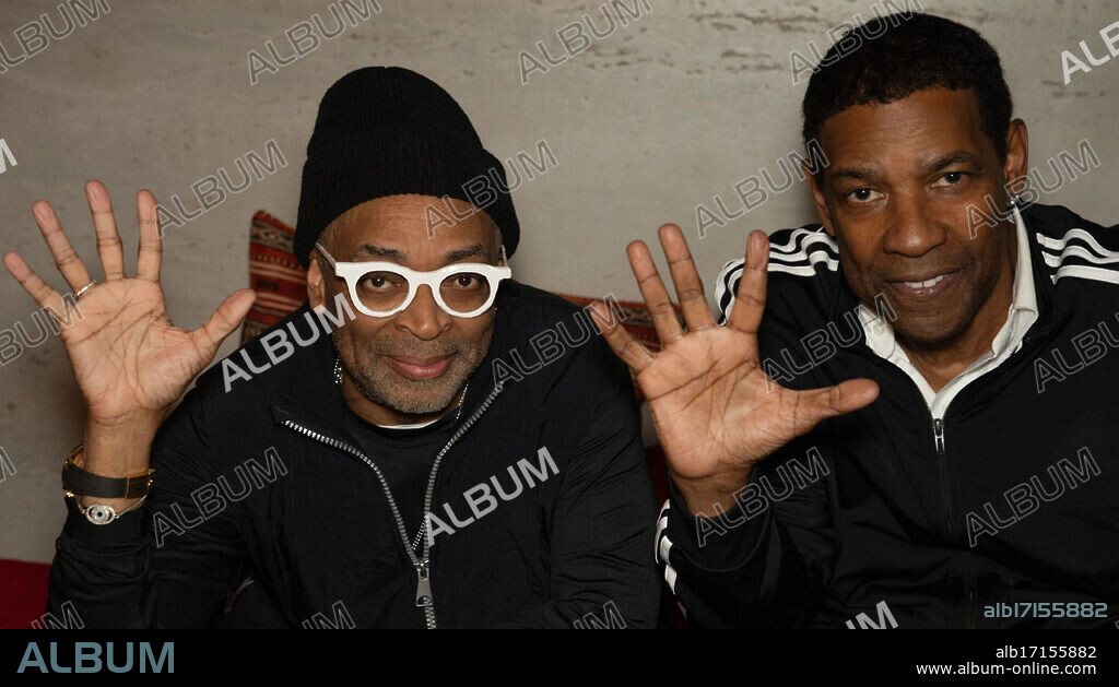 DENZEL WASHINGTON y SPIKE LEE en DEL CIELO AL INFIERNO, 2025 (HIGHEST 2 LOWEST), dirigida por SPIKE LEE. Copyright 40 Acres & A Mule Filmworks / A/Vantage Pictures / Apple Original Films.