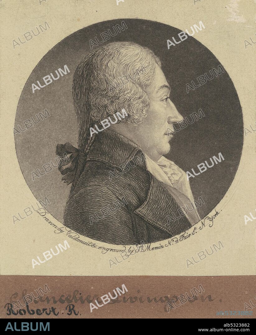 CHARLES BALTHAZAR JULIEN FEVRET DE SAINT-MEMIN. Robert R. Livingston, 1796.
