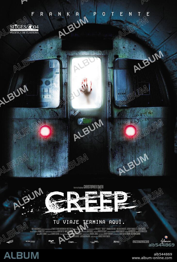 Poster of CREEP, 2004, directed by CHRISTOPHER SMITH. Copyright DAN FILMS/ZARO FILMS GMBH.