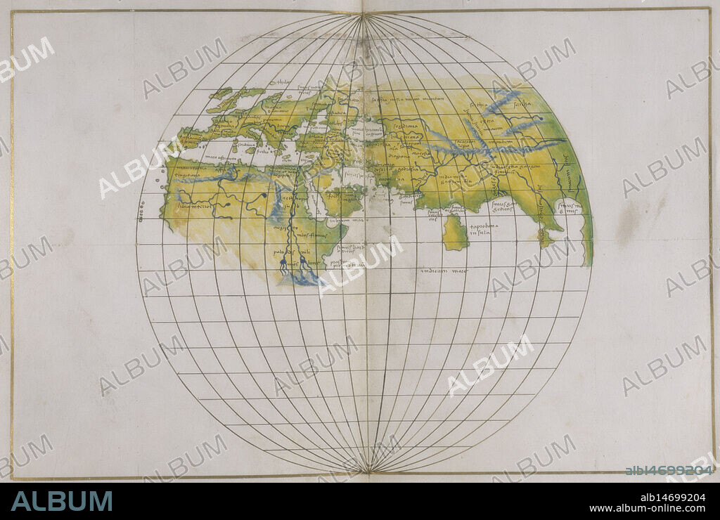 BATTISTA AGNESE. Global map, 1540.
