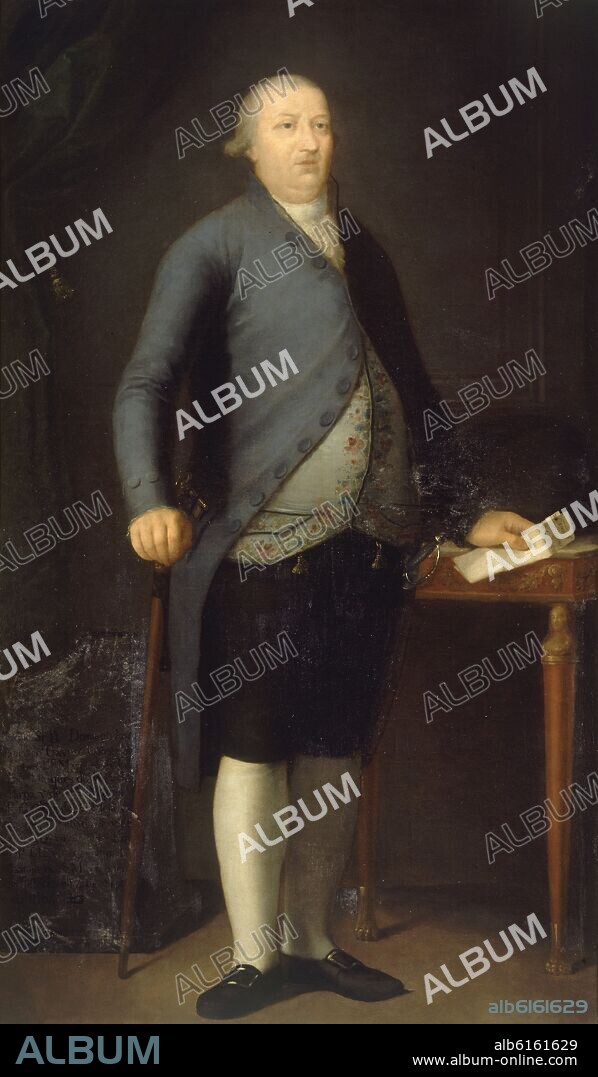 AGUSTIN ESTEVE Y MARQUES (1753-1830). DOMINGO GAYOSO DE LOS COBOS (1735/1803) - MARQUES DE CAMARASA - 1804 - OLEO/LIENZO - 112 x 190 cm.