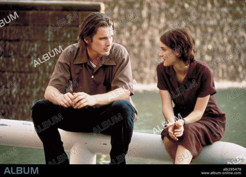 ETHAN HAWKE y WINONA RYDER en REALITY BITES [BOCADOS DE REALIDAD], 1994 (REALITY BITES), dirigida por BEN STILLER. Copyright UNIVERSAL PICTURES.