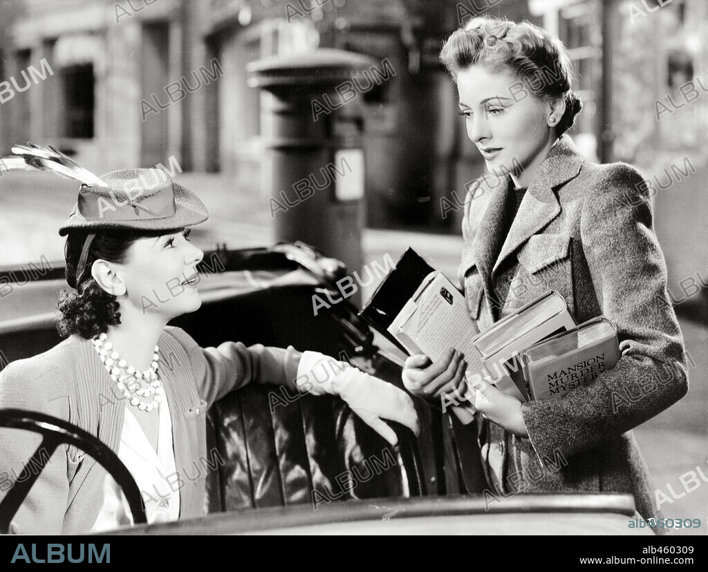 ISABEL JEANS and JOAN FONTAINE in SUSPICION, 1941, directed by ALFRED HITCHCOCK. Copyright RKO.