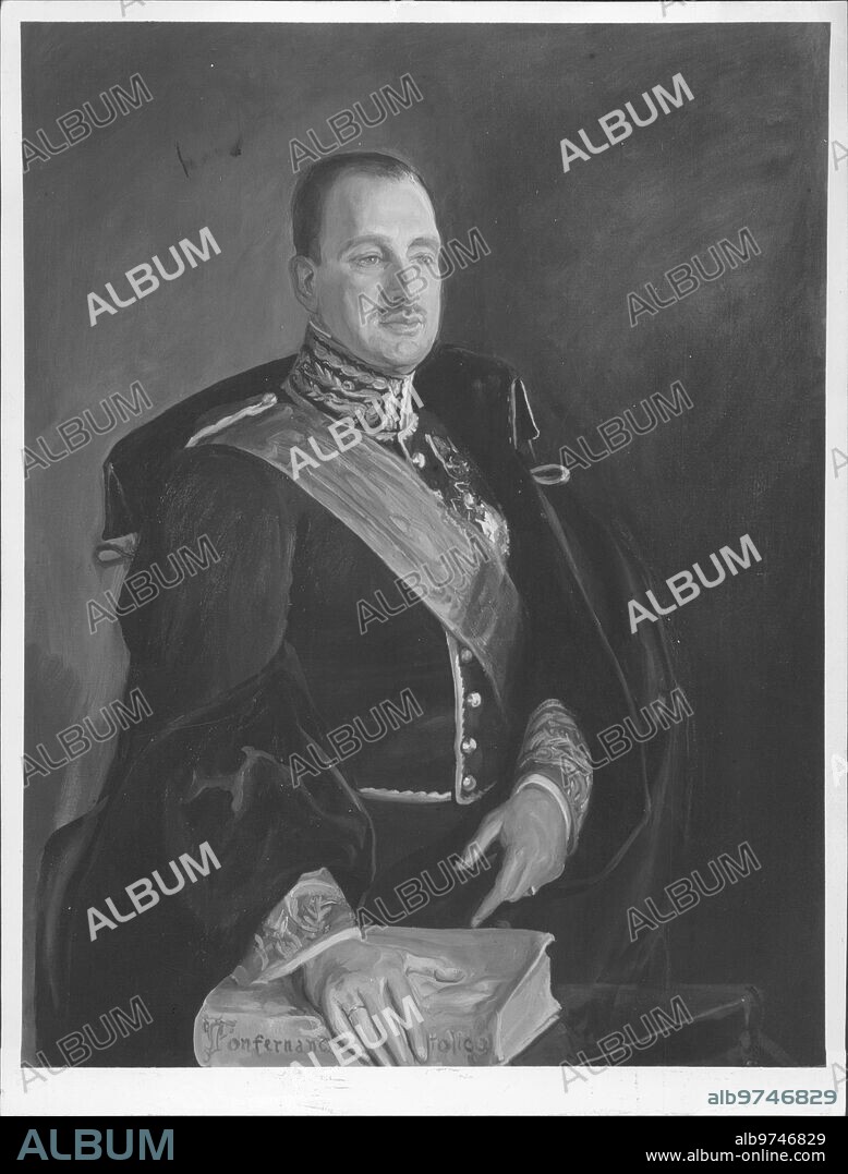 Febrero 1945. Retrato del diplomático José María Doussinague pintado por Mariano Madrazo.