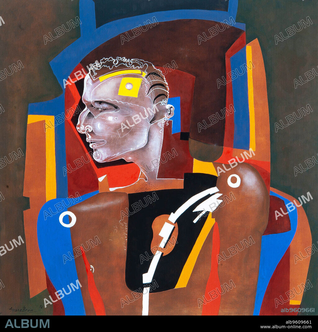 EDUARDO ARRANZ BRAVO. Eduardo Arranz-Bravo / 'Travis Bombardo, Medium', 1996, Óleo sobre lienzo. Colección privada.