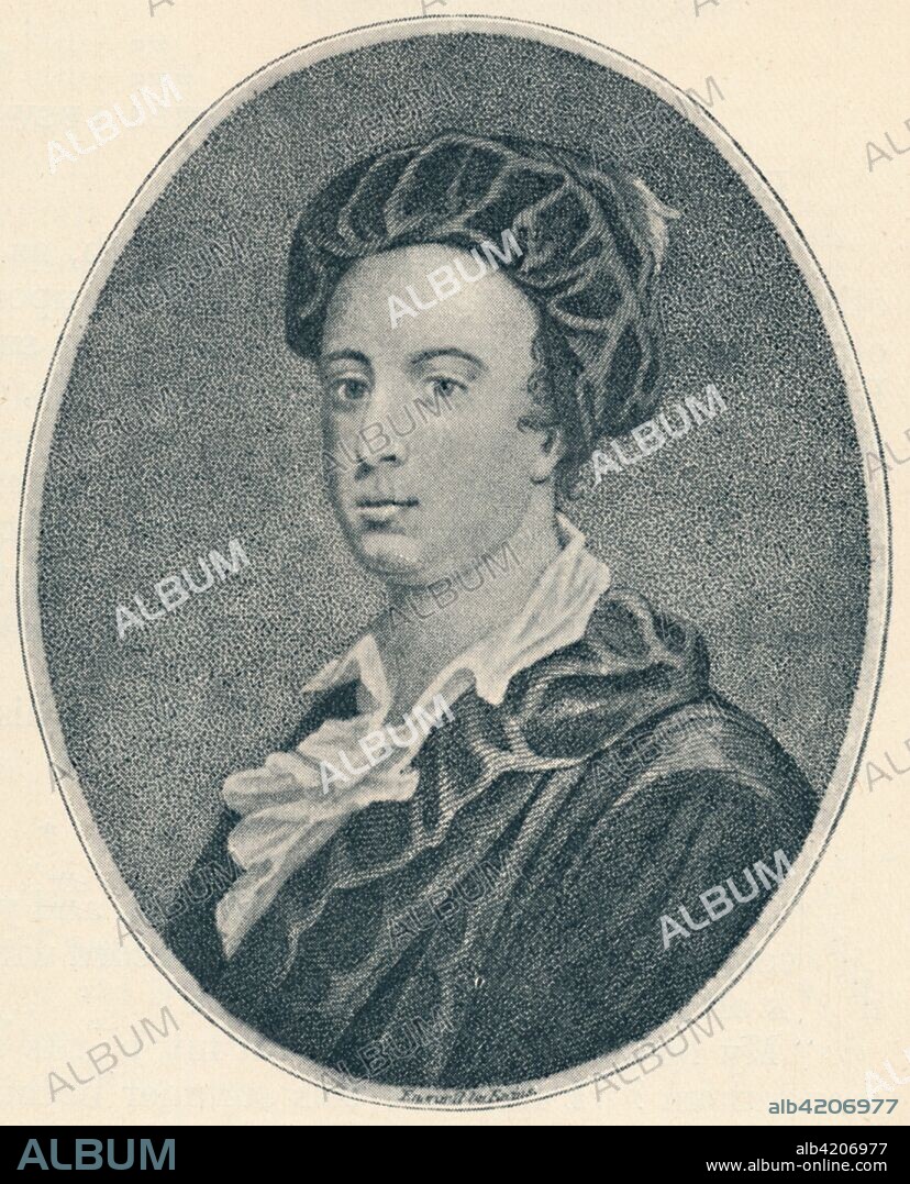 'James Thomson (b. 1700, d. 1748)', 1907. James Thomson (1700-1748), was a British poet and playwright, known for his poems The Seasons and The Castle of Indolence, and for the lyrics of Rule, Britannia!. From The Life of Samuel Johnson, Vol. II by James Boswell. [Sir Isaac Pitman & Sons, Ltd., London, 1907].