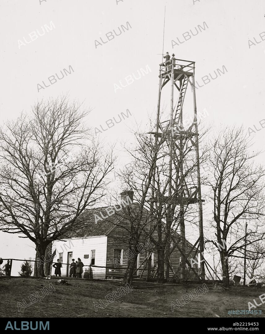 Petersburg, Va. Signal tower at 14th New York Heavy Artillery headquarters.