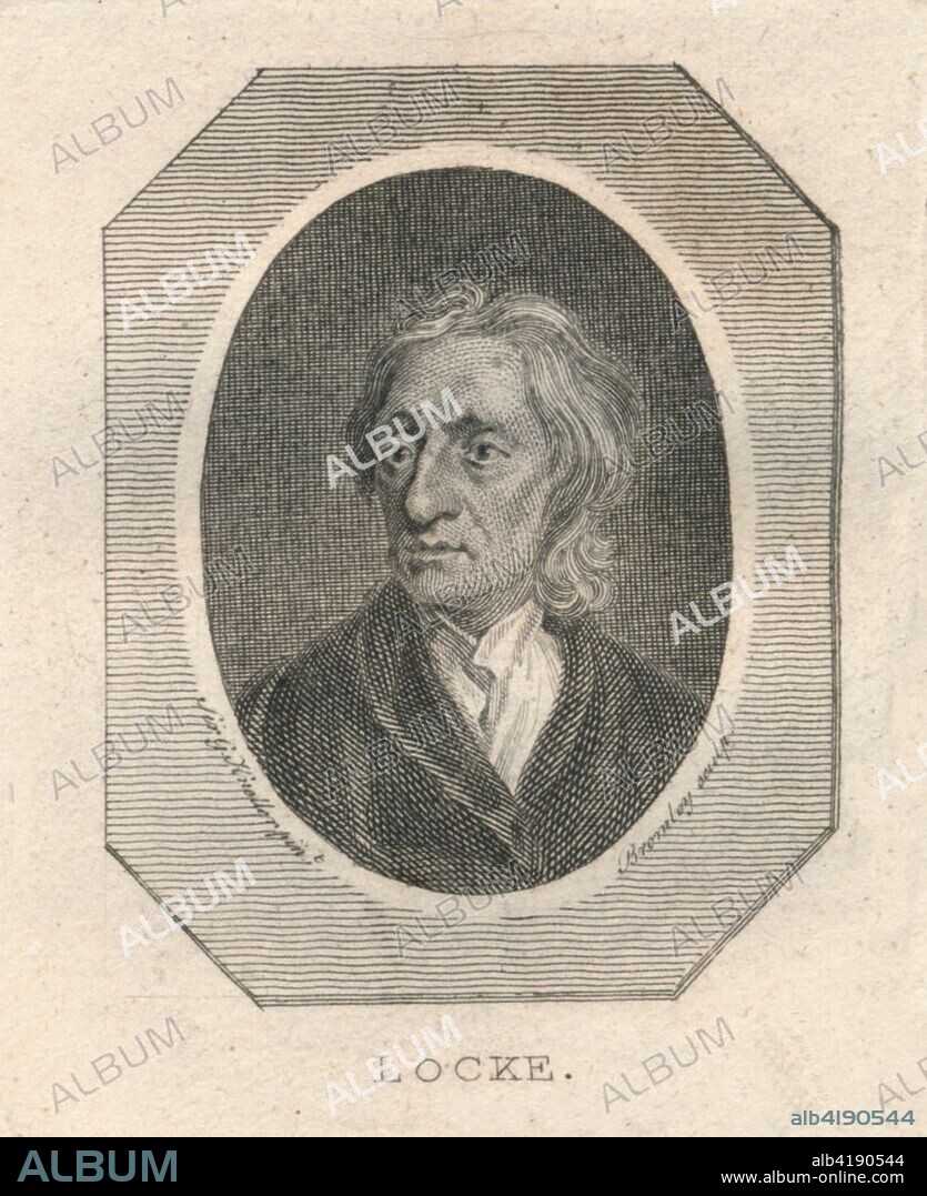 'Locke', c1800. Portrait of English physician and philosopher John Locke (1632-1704), regarded as one of the most influential of Enlightenment thinkers, commonly known as the 'Father of Liberalism'.