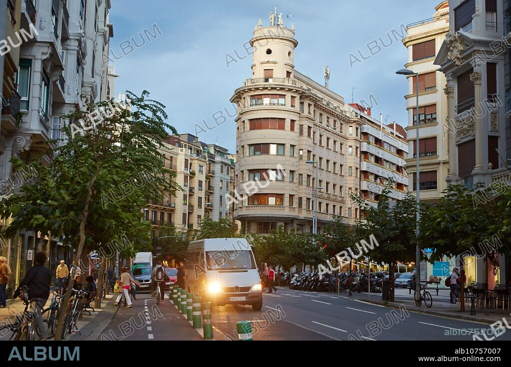 Paseo Colón. Gros quarter. Donostia. San Sebastian. Gipuzkoa. Basque Country. Spain.