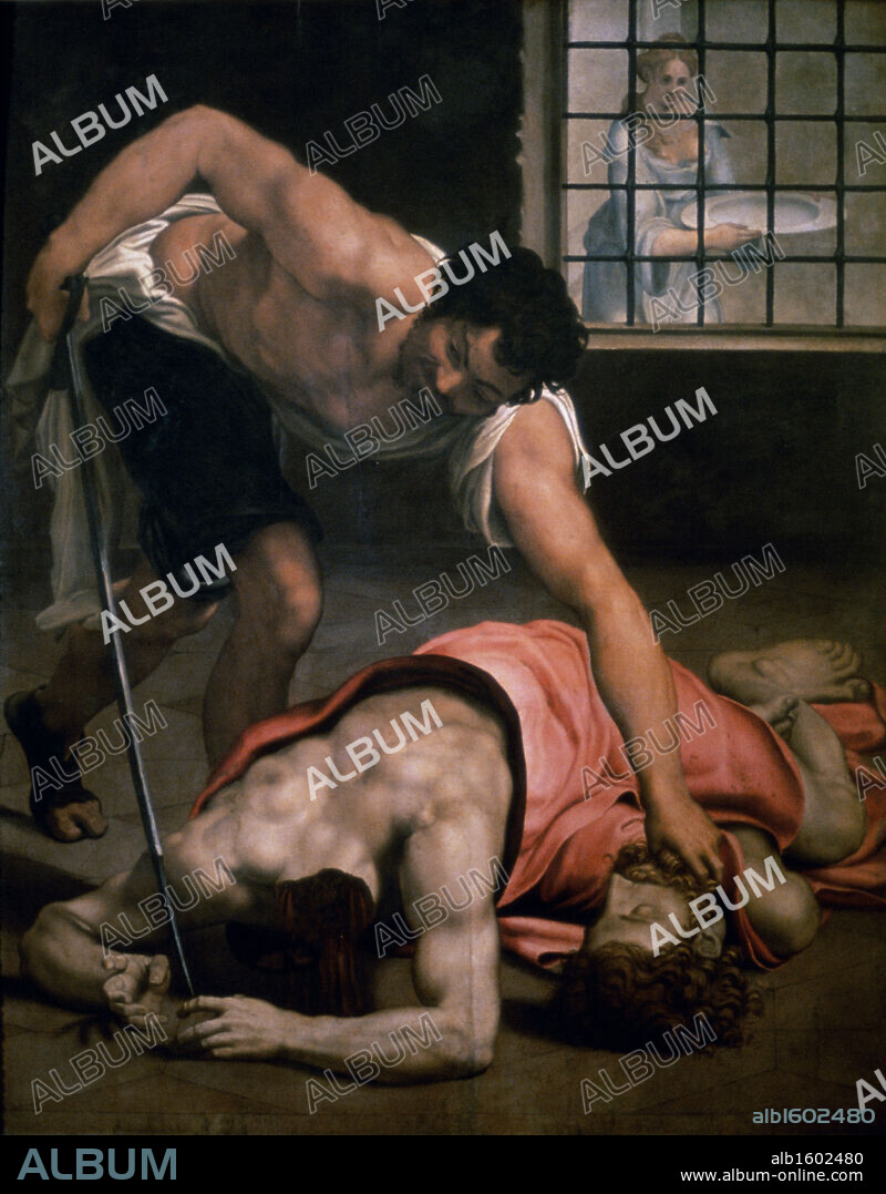 St. John Beheaded   Daniele Ricciarelli (1509-1566 Italian)  Galleria Sabauda, Torino, Italy.