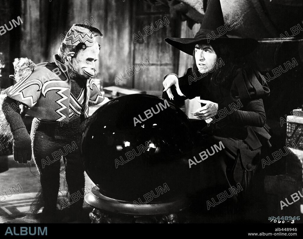 MARGARET HAMILTON and PAT WALSHE in THE WIZARD OF OZ, 1939, directed by VICTOR FLEMING. Copyright M.G.M.