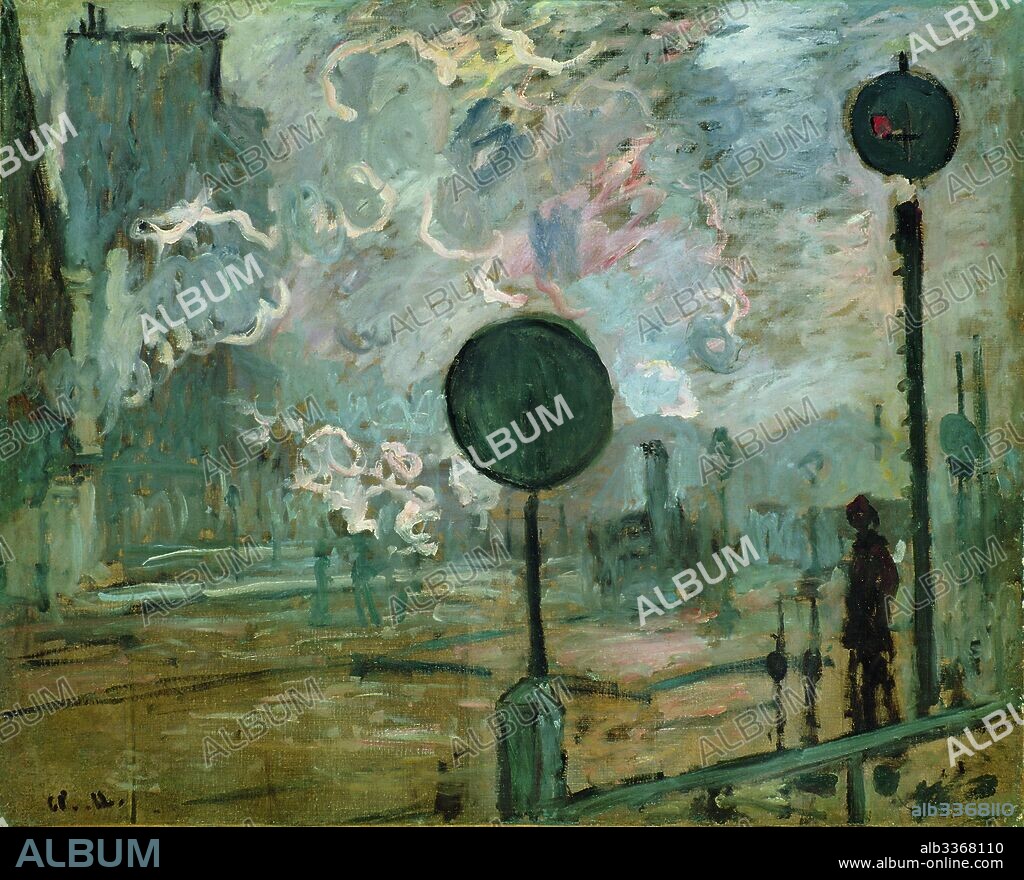 CLAUDE MONET. The Gare Saint Lazare (Le Signal).