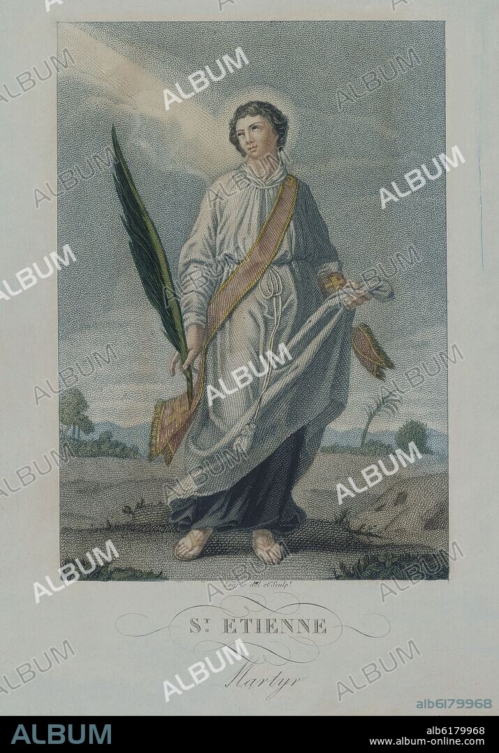 JEAN-HIPPOLYTE FLANDRIN. SAN ESTEBAN MARTIR - S XIX - NEOCLASICISMO FRANCES.