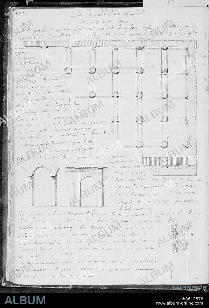 Notebook with Views of the Excavations at Herculaneum and of Other Italian Cities. Artist: Jérôme Charles Bellicard (French, Paris 1726-1786 Paris). Dimensions: Loose front cover: 8 5/8 x 6 3/8 in.  (21.9 x 16.2 cm)
Leaves: 8 1/4 x 6 in. (20.9 x 15.1 cm). Date: 1750-51.