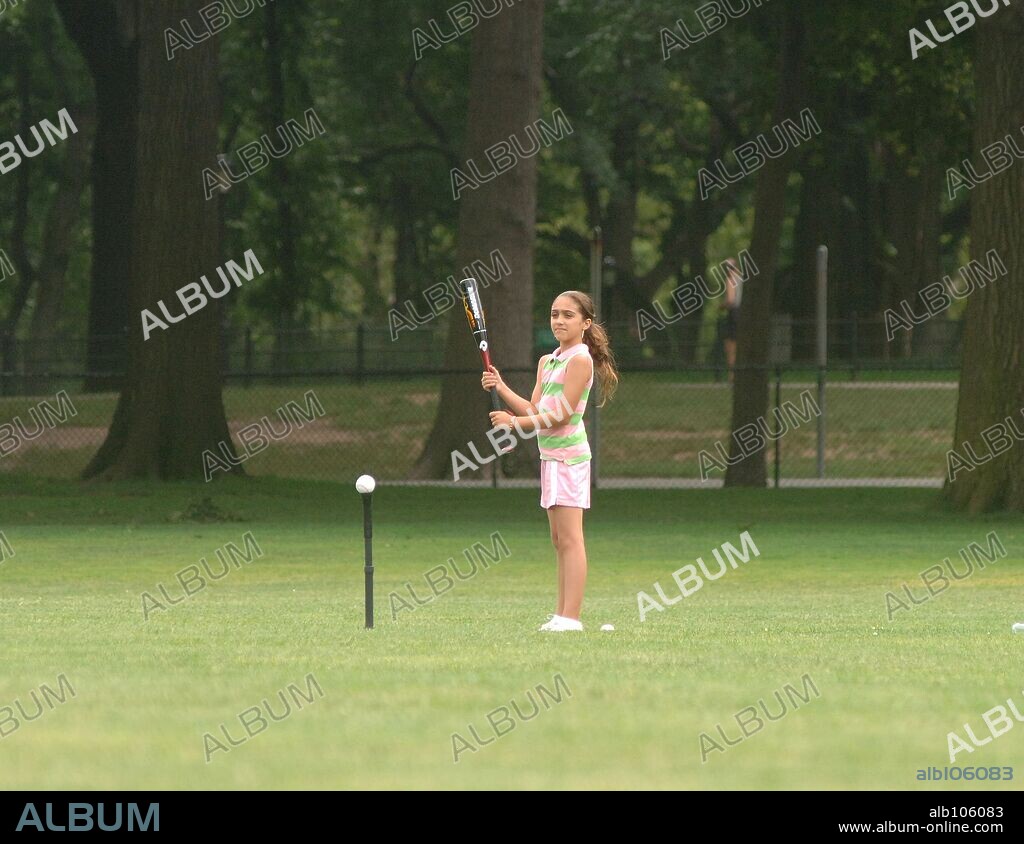 LOURDES LEON. June 27 2006, New York City Madonna's children Rocco (5) and Lourdes (9) spend the morning in Central Park with their nanny and bodyguard. The two children played catch, baseball, threw frisbe's and did cartwheels. 28/06/2006