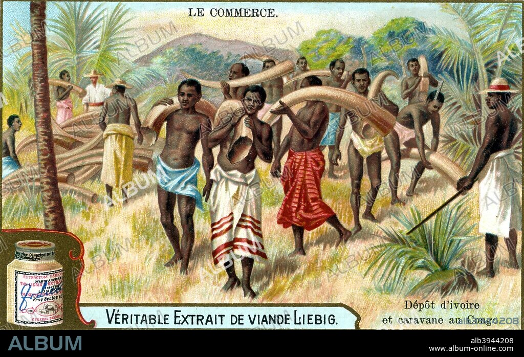 Advertisement for Liebig meat extract, French, c 1900.