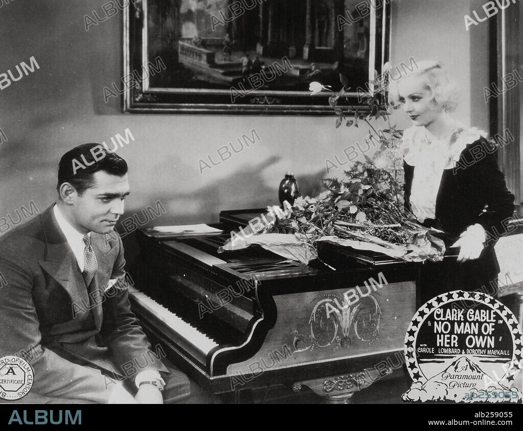 CAROLE LOMBARD and CLARK GABLE in NO MAN OF HER OWN, 1932, directed by WESLEY RUGGLES. Copyright PARAMOUNT PICTURES.