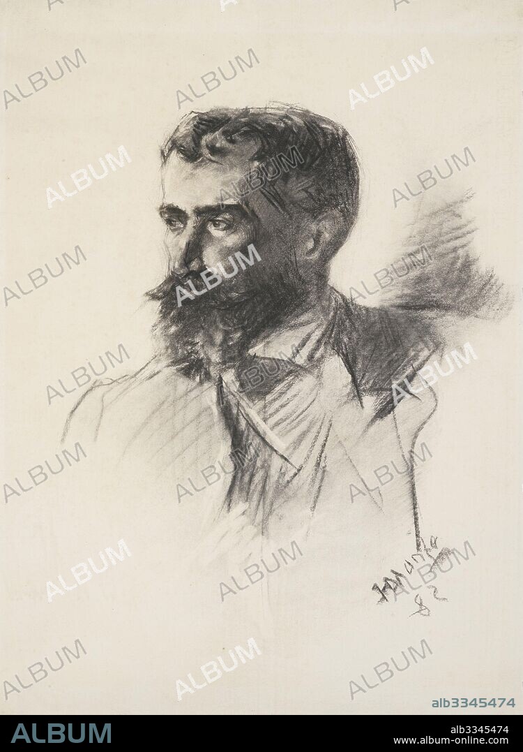HENRI DE TOULOUSE LAUTREC. Portrait of Count Alphonse Charles de Toulouse-Lautrec-Monfa (1838-1913).